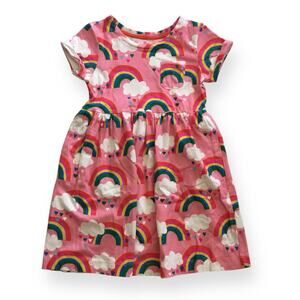 Mini Boden pink rainbow dress